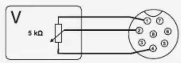 VOLTCRAFT DPPS608 - c) Control through a controllable resistance (poti) - 1