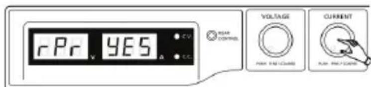 VOLTCRAFT DPPS608 - b) Réinitialiser les préroglages de sortie (P1/P2/P3) aux valeurs par défaut - 4
