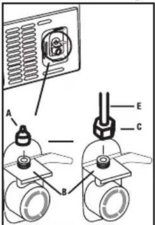 BLOMBERG BRFB21622SS - Connecting the water hose to the refrigerator - 1