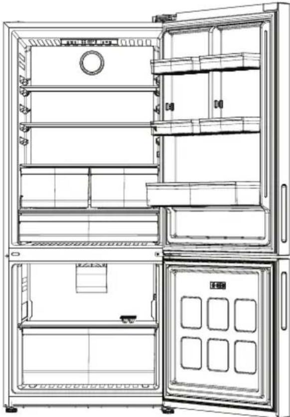 BLOMBERG BRFB21622SS - Avertissement de porte/tiroir ouvert - 1