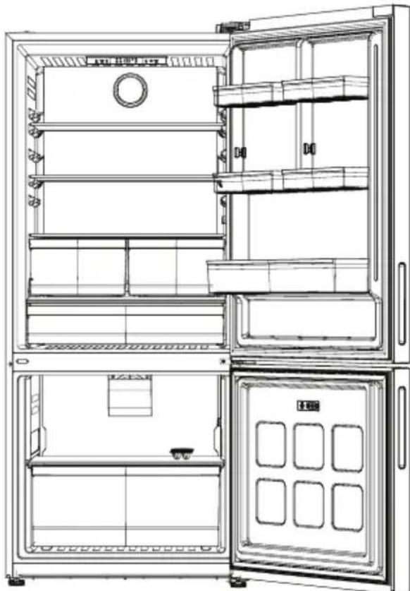 BLOMBERG BRFB21622SS - Door/Drawer Open Warning - 1