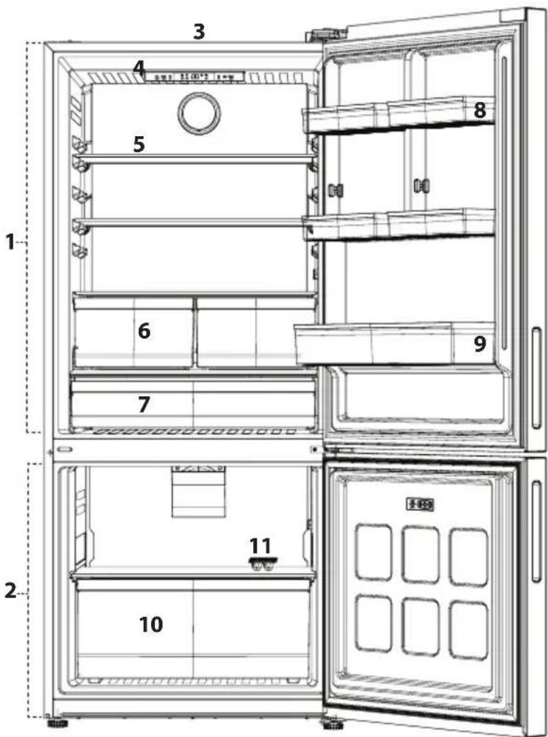 BLOMBERG BRFB21622SS - Your Refrigerator - 1