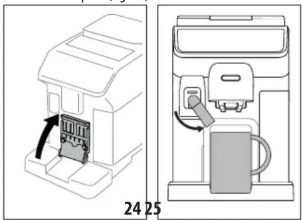 DELONGHI Eletta Explore ECAM450.55.G - To use tall glasses: - 1