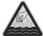 BARTSCHER 150340 - HOT SURFACE! Burn hazard! - 1