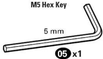 M5 Hex Key 5 mm 05 x1