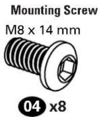 Mounting Screw M8 x 14 mm 04 x8