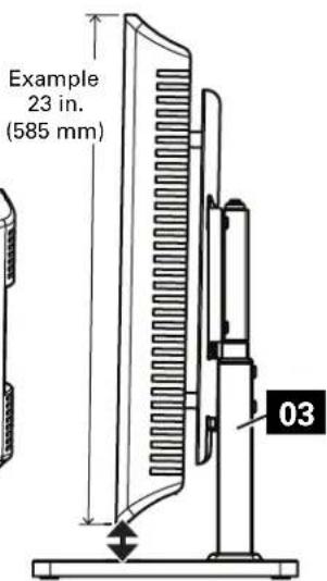 Example 23 in. (585 mm) 03