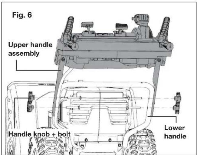 Snow Joe 24VX4SB24CT - Assembling the Handles - 1