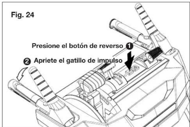Snow Joe 24VX4SB24CT - Desplazamiento en reversa - 1