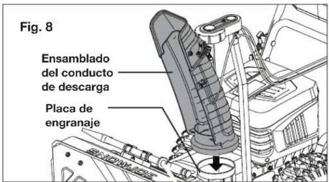 Snow Joe 24VX4SB24CT - Ensamblado del conducto de descarga - 1