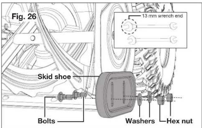 Snow Joe 24VX4SB24CT - Replacing Skid Shoes - 1