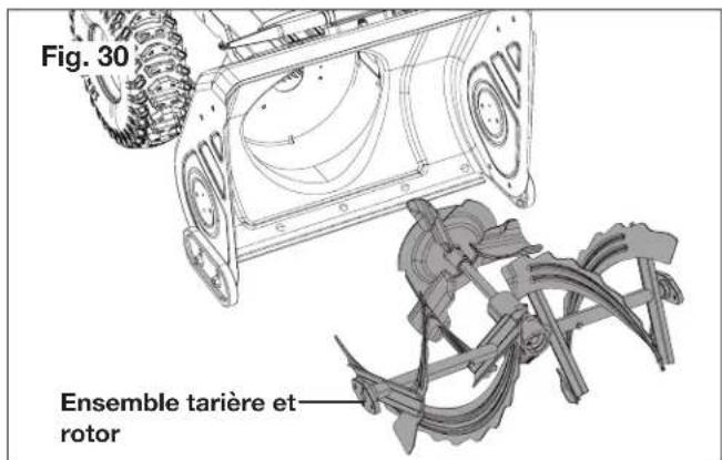 Snow Joe 24VX4SB24CT - Remplacement des lames de tarière - 2