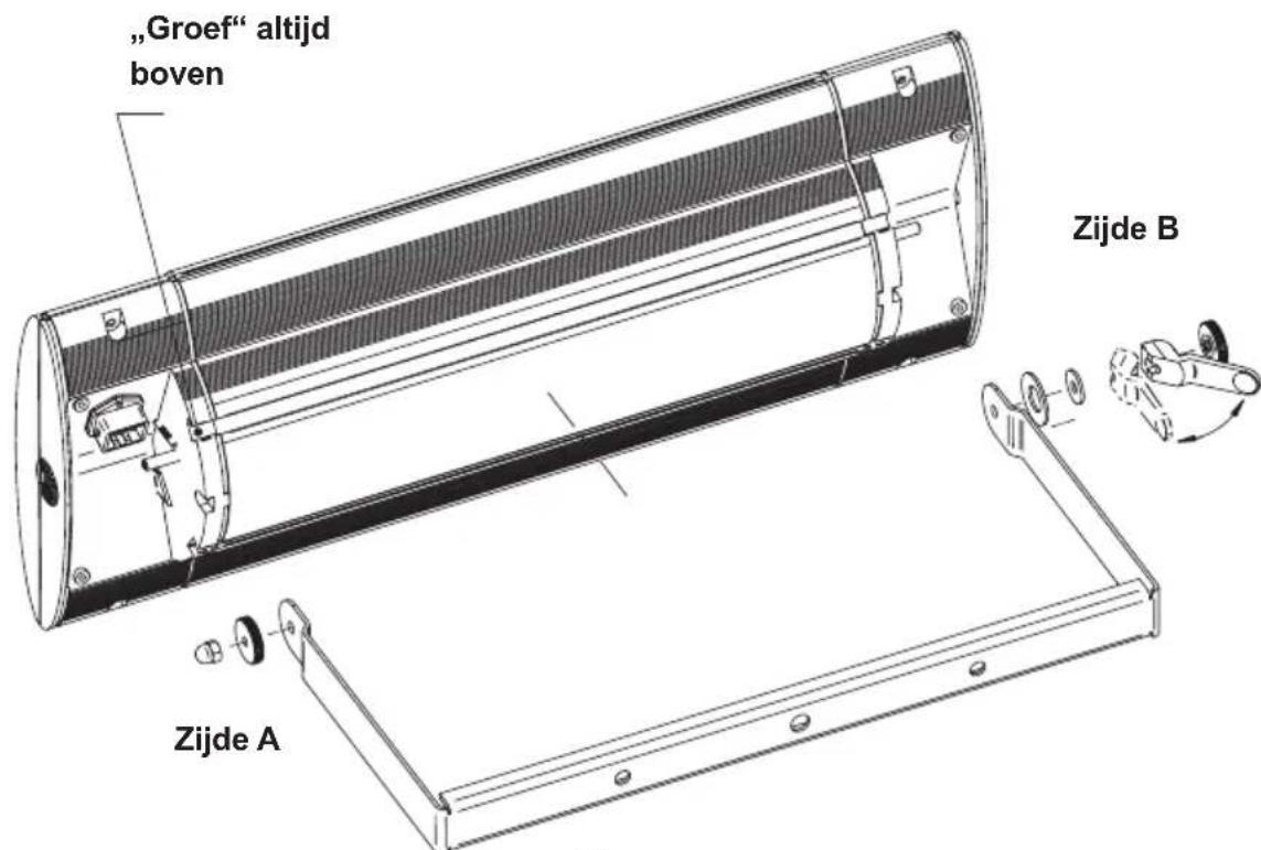 Etherma Solamagic SMS1PLUS1400T - Montage warmtestraler met beugel - 2
