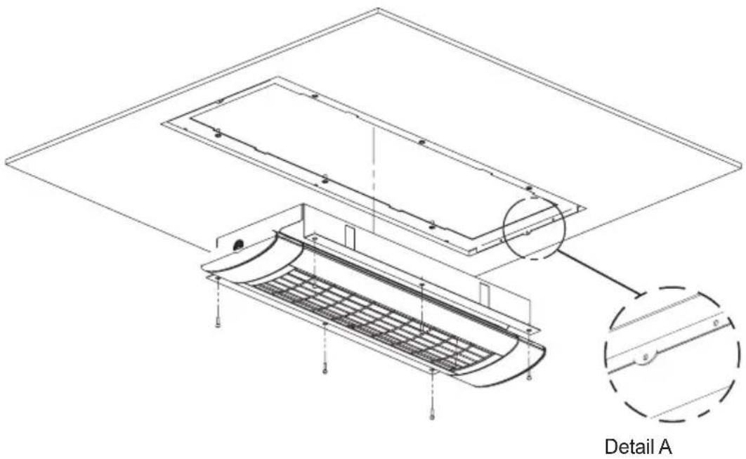 Etherma Solamagic SMS1PLUS1400T - Step 2: Mounting the heater in the installation space - 1