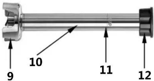 BARTSCHER STM3 WH1 - Tiges de mixeur, fouet, fixation murale - 1
