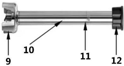 BARTSCHER STM3 WH1 - Mixstäbe, Schneebesen, Wandhalterung - 1