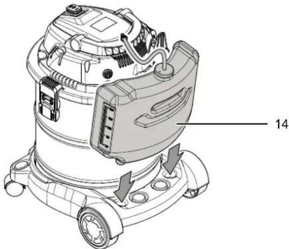 TROTEC VC 1200W - Nettoyage du réservoir de produit de nettoyage - 4