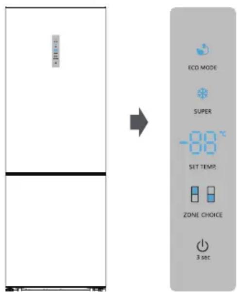 HISENSE RB645N4BFE - Painel de controle - 1