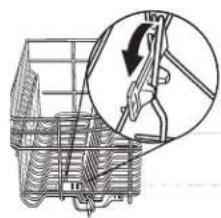 KITCHENAID KDPE234GPS - To adjust the fold-down tines: - 1