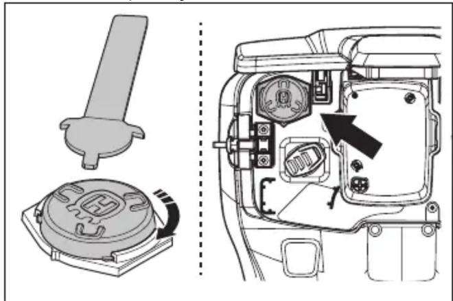 HUSQVARNA LB 553iV - Εγκατάσταση του αισθητήρα - 6