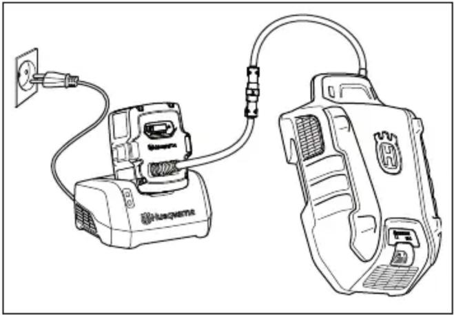HUSQVARNA LB 553iV - Multi akumulatora uzlāde - 1