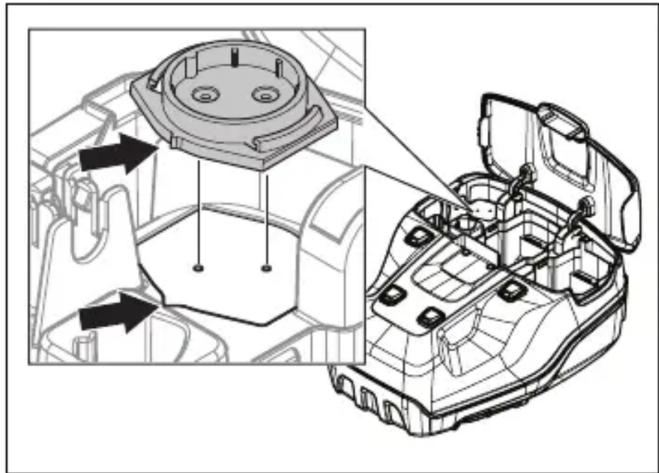HUSQVARNA LB 553iV - Montar o coletor de relva (LC 551iV) - 1