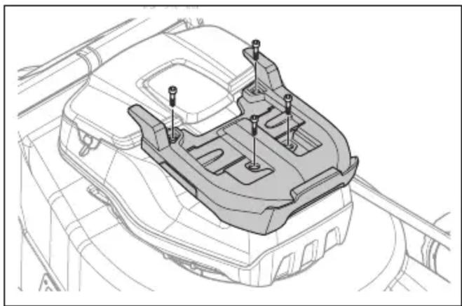 HUSQVARNA LB 553iV - Çoklu aküyü (aksesuar) takma ve çıkarma - 2