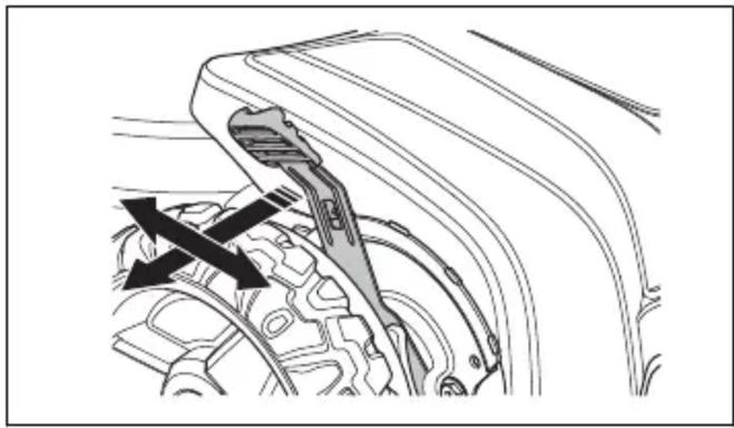 HUSQVARNA LB 553iV - Impostazione dell'altezza di taglio (LB 548i, LC 551iV) - 1