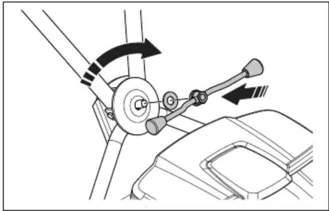 HUSQVARNA LB 553iV - So montieren Sie den Griff (LB 548i, LB 553iV) - 2