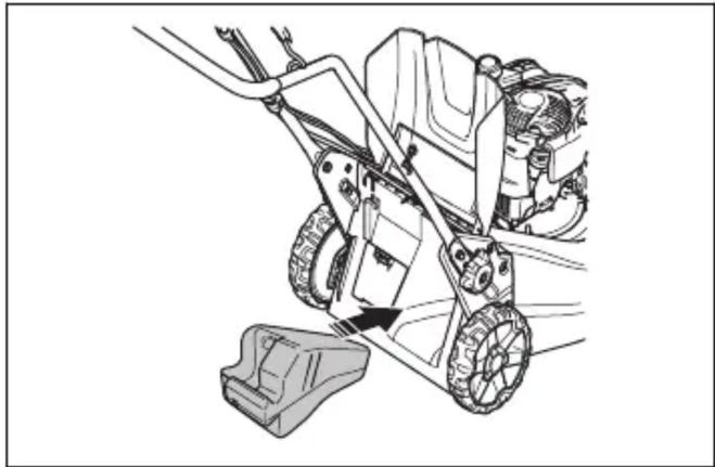 HUSQVARNA LB 553iV - Pour assembler l'obturateur du broyeur (accessoire LC 551iV) - 1