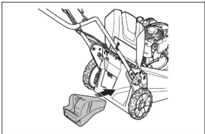 HUSQVARNA LB 553iV - Mulčēšanas aizbāžņa (LC 551iV piederums) montāža - 1