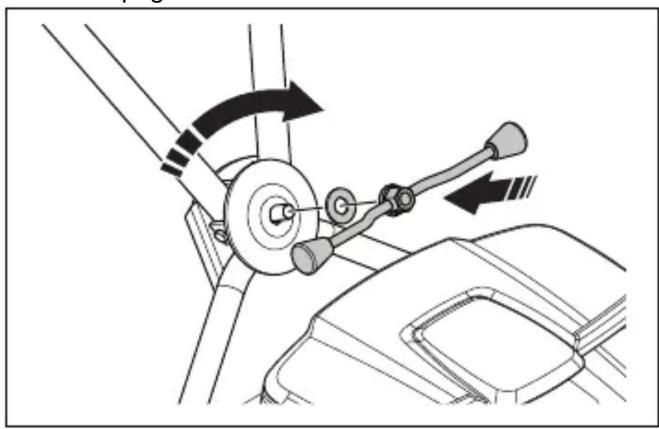 HUSQVARNA LB 553iV - Montaggio dell'impugnatura (LB 548i, LB 553iV) - 2