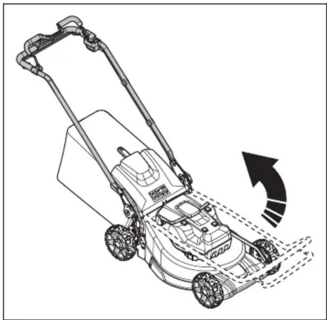 HUSQVARNA LB 553iV - 本製品を操作位置にセットする(LC 551iV) - 1