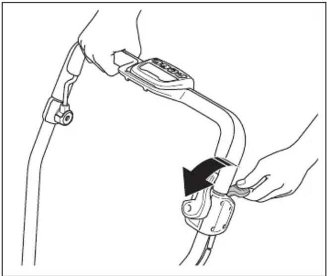 HUSQVARNA LB 553iV - To use the drive on the wheels (LB 553iV) - 1