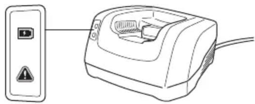 HUSQVARNA LB 553iV - バッテリーの充電方法 - 1