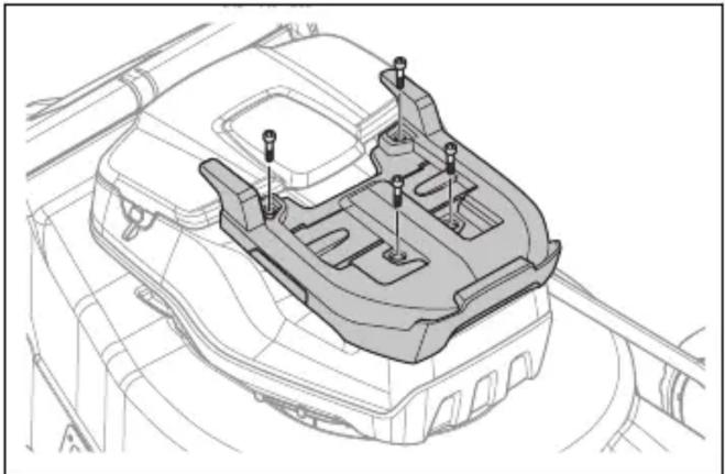 HUSQVARNA LB 553iV - Montaż i demontaż pakietu akumulatorów (akcesorium) - 2