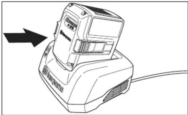 HUSQVARNA LB 553iV - Ładowanie akumulatora - 2