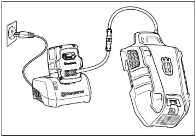 HUSQVARNA LB 553iV - Ladda batteripacket - 1