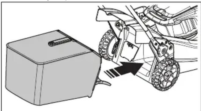HUSQVARNA LB 553iV - Çim toplama sepetinin takılması (LC 551iV) - 3