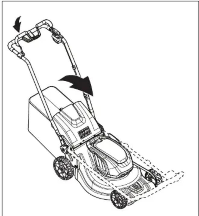 HUSQVARNA LB 553iV - Встановлення виробу в положення для транспортування (LC 551iV) - 2