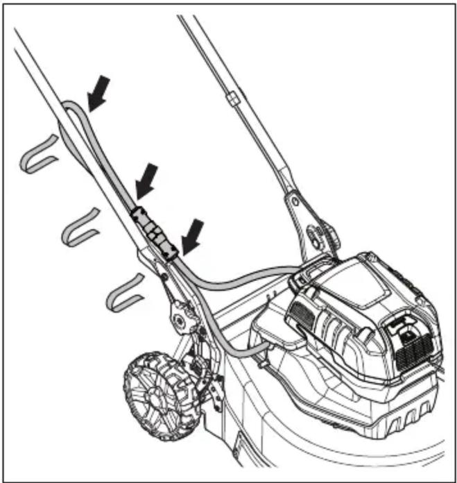 HUSQVARNA LB 553iV - De multi-accu (accessoire) monteren en verwijderen - 8