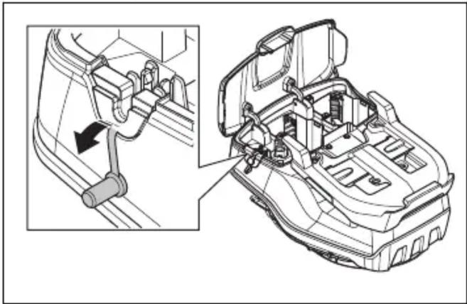 HUSQVARNA LB 553iV - За монтиране и премахване на мулти акумулатора (принадлежност) - 4
