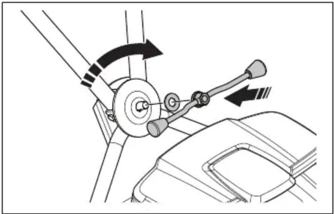 HUSQVARNA LB 553iV - Монтаж ручки (LB 548i, LB 553iV) - 2