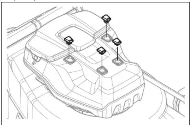 HUSQVARNA LB 553iV - Multi akumulatora (piederums) uzstādīšana un noņemšana - 1