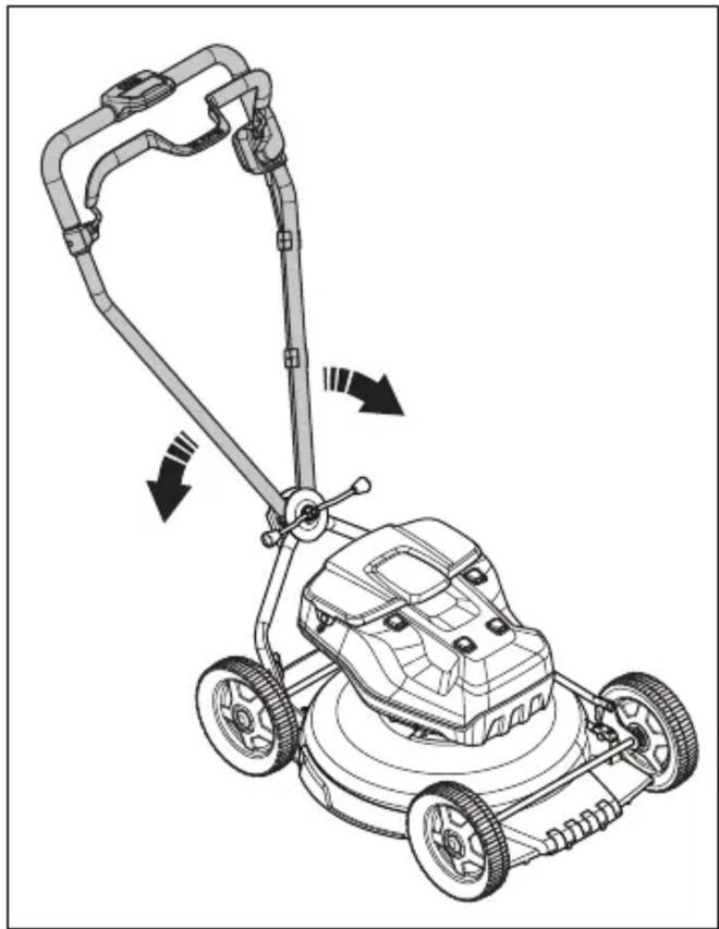 HUSQVARNA LB 553iV - Namestitev ročice (LB 548i, LB 553iV) - 3