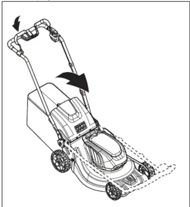 HUSQVARNA LB 553iV - Pour régler le produit en position de transport (LC 551iV) - 2
