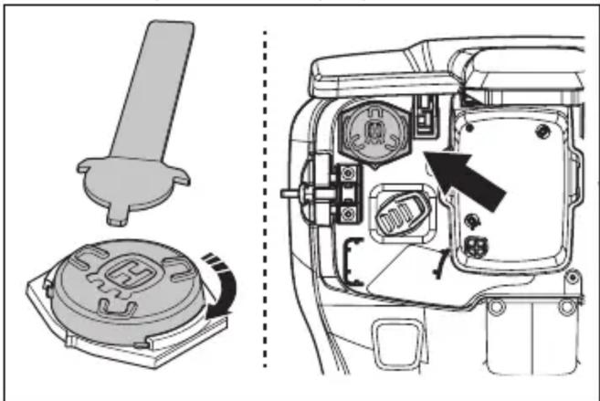 HUSQVARNA LB 553iV - To install the sensor - 6