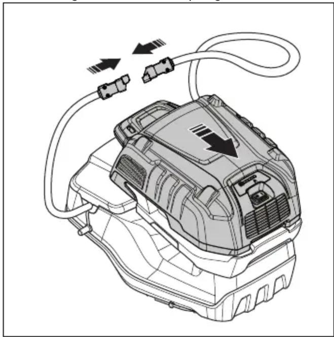 HUSQVARNA LB 553iV - Sådan flyttes produktet med klippeudstyret deaktiveret (LB 553iV) - 13