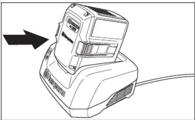 HUSQVARNA LB 553iV - Ladda batteriet - 2