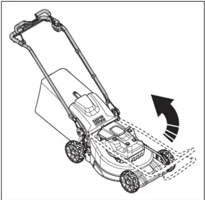 HUSQVARNA LB 553iV - Ställa produkten i arbetsläget ((LC 551iV)) - 1